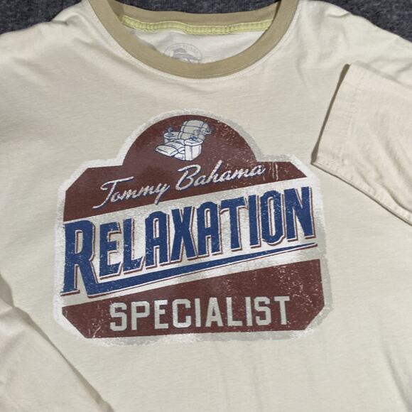 Tommy Bahama Relax “The Relaxation Specialist” Long Sleeve T Shirt - Picture 2 of 10